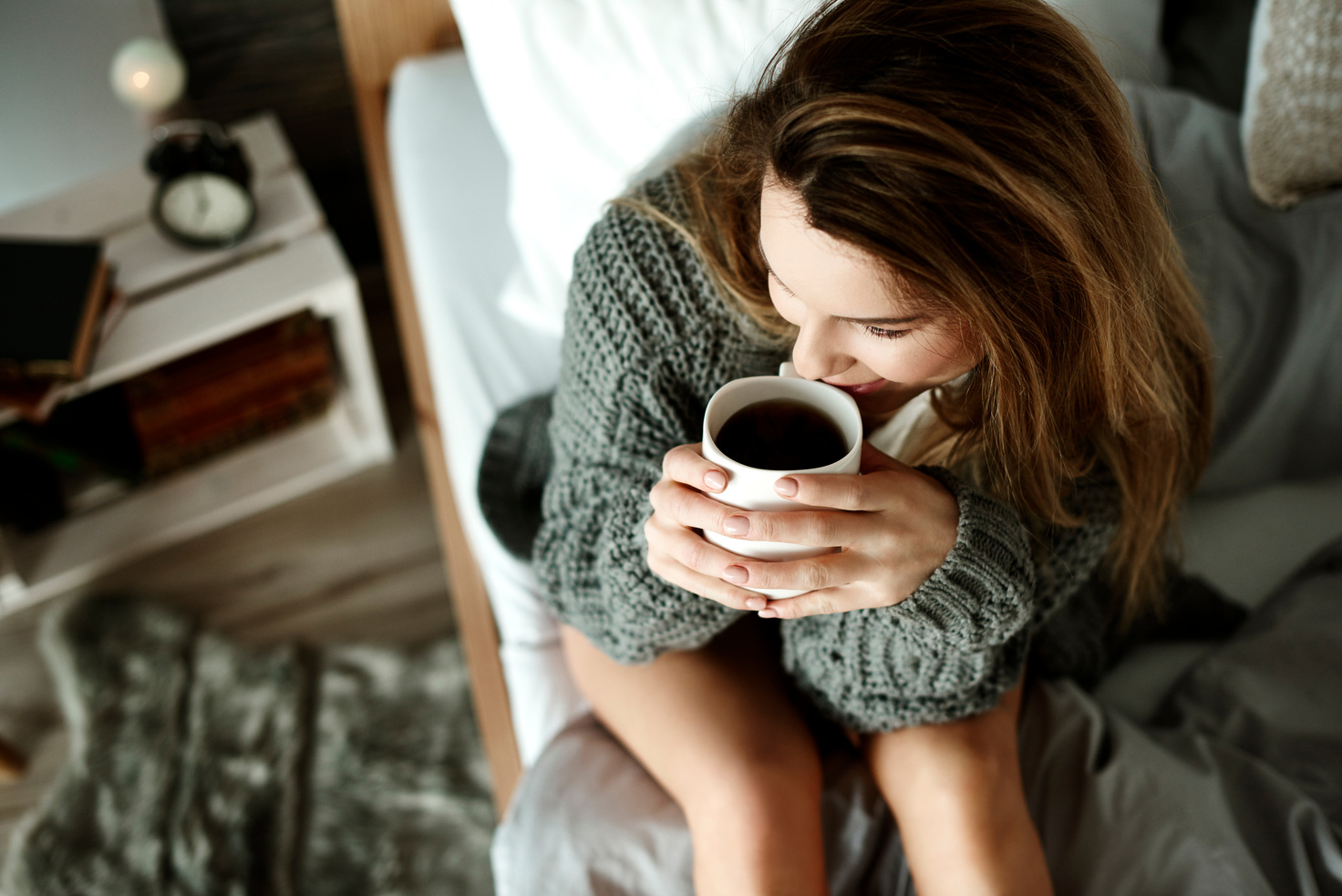 Woman Drinking Coffee